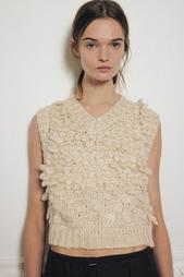 TEXTURED KNIT WAISTCOAT