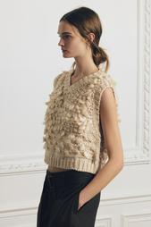 TEXTURED KNIT WAISTCOAT