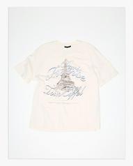 PRINTED T-SHIRT WITH DISTRESSED DETAILING