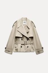 ZW COLLECTION SHORT TRENCH COAT