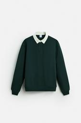 CONTRAST COLLAR POLO SHIRT