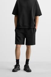 INTERLOCK TEXTURED BERMUDA SHORTS