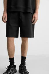 INTERLOCK TEXTURED BERMUDA SHORTS