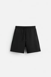 INTERLOCK TEXTURED BERMUDA SHORTS