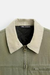 JACKET WITH CONTRAST COLLAR