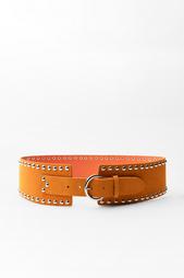 STUDDED LEATHER CORSET BELT