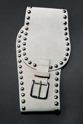 STUDDED LEATHER CORSET BELT