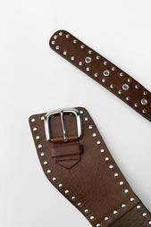 STUDDED LEATHER CORSET BELT