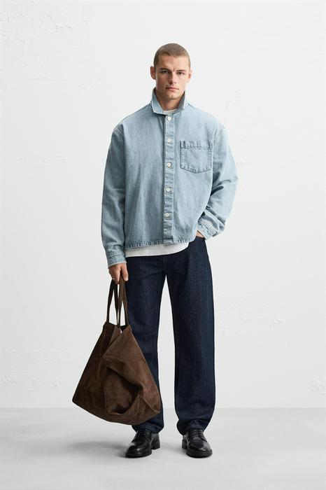 DENIM BOXY FIT OVERSHIRT