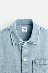 DENIM BOXY FIT OVERSHIRT