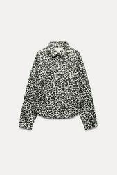 Z1975 DENIM ANIMAL PRINT JACKET