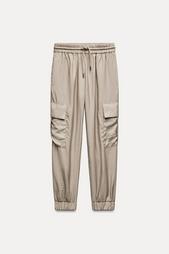 CARGO TROUSERS WITH ELASTICATED WAISTBAND