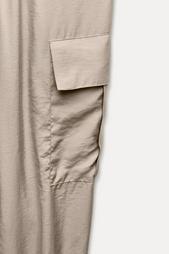 CARGO TROUSERS WITH ELASTICATED WAISTBAND