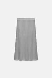 KNIT MIDI SKIRT WITH BEADING