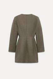 ZW COLLECTION WOOL DRESS WITH SHOULDER PADS