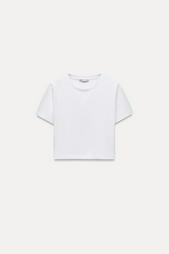 CROPPED STRETCH T-SHIRT