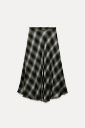 ZW COLLECTION CHECK MIDI SKIRT