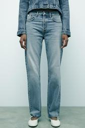 TRF STRAIGHT-LEG MID-RISE JEANS