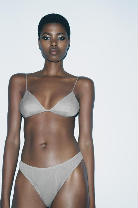 SILK TRIANGLE BRALETTE