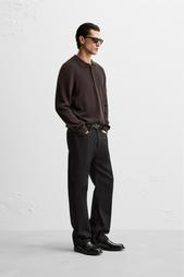 COTTON-WOOL KNIT POLO SHIRT