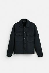 FAUX SUEDE OVERSHIRT