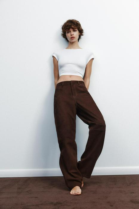 COTTON MODAL CROPPED T-SHIRT