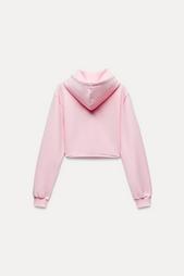 CROPPED INTERLOCK SWEATSHIRT