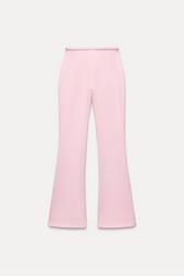 STITCHED INTERLOCK BELL BOTTOM TROUSERS