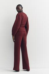 INTERLOCK KNIT TROUSERS WITH VENTS