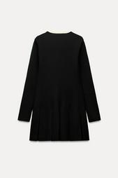 MINI KNIT PLEATED DRESS