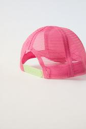 GLITTER FLOWER MESH CAP