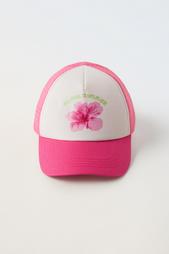 GLITTER FLOWER MESH CAP