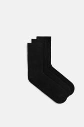 3-PACK OF BASIC RIBBED SOCKS