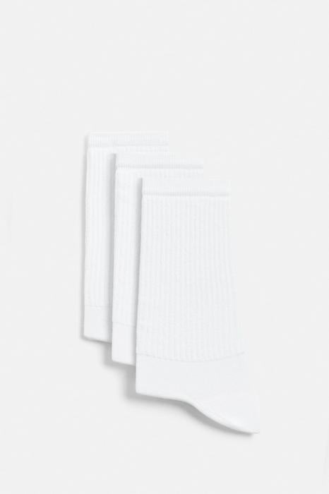 3-PACK OF BASIC RIBBED SOCKS