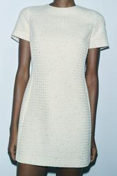 ZW COLLECTION SHORT TEXTURED DRESS