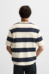 STRIPED JACQUARD T-SHIRT