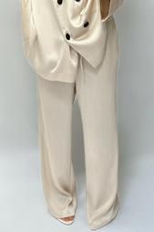 CREASED-EFFECT WIDE-LEG TROUSERS