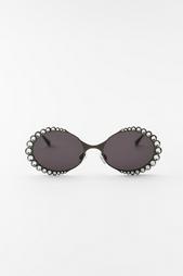 OVAL DIAMANTÉ SUNGLASSES