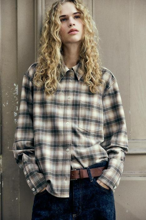 CHECK FLANNEL OVERSHIRT