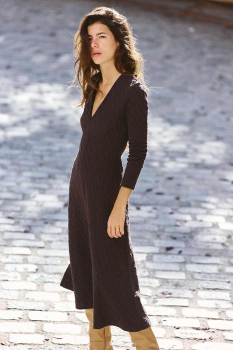 JACQUARD MIDI DRESS