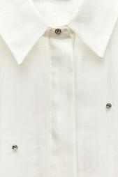 ZW COLLECTION EMBROIDERED SHIRT WITH JEWELS