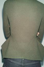 KNIT PEPLUM SWEATER