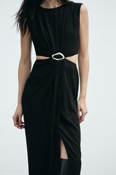 CUT-OUT DRESS WITH BUCKLE