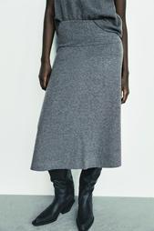 SOFT VOLUMINOUS MIDI SKIRT