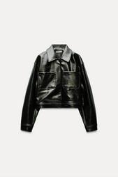 FAUX LEATHER JACKET