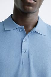 BOUCLÉ TEXTURED POLO SHIRT