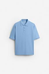 BOUCLÉ TEXTURED POLO SHIRT