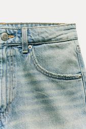 TRF HIGH-RISE MOM FIT DENIM BERMUDA SHORTS