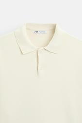 VISCOSE BLEND KNIT POLO SHIRT