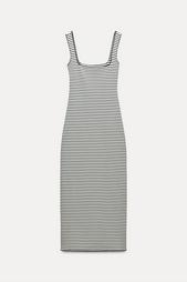 STRETCH KNIT MIDI DRESS